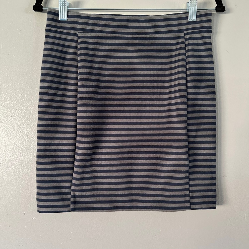 Madewell Pencil Skirt | Blue + Grey